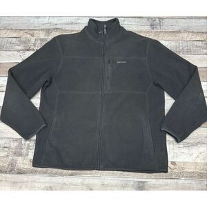 Timberland Men’s Black Fleece Zip Up Warm Outdoor Long Sleeve Jacket Size Medium